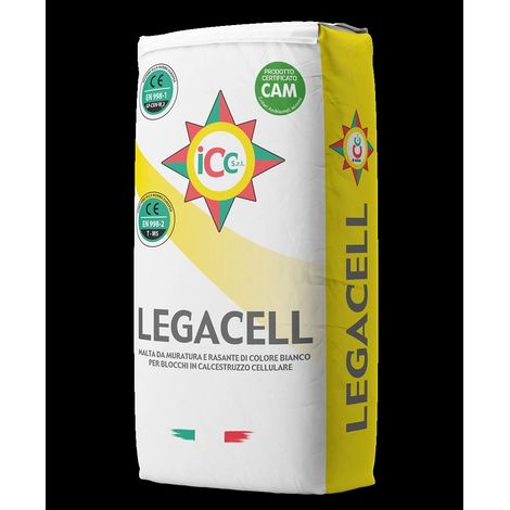 Legacell malta e rasante bianco per blocchi in calcestruzzo cellulare 25 kg