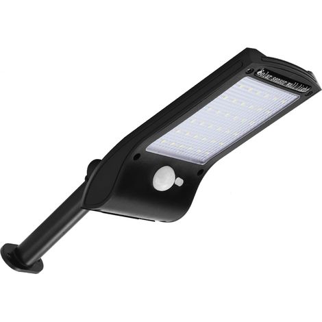 Panneau solaire LED ultra-mince avec détecteur de mouvement, étanche, pour extérieur, mur de jardin, sécurité, éclairage de cour (1/5)