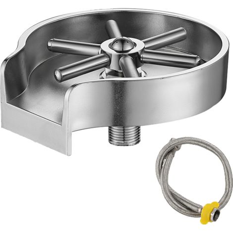 Rince-verres pour évier de cuisine, lave-bouteilles et lave-tasses, accessoire pour évier, rince-verres en acier inoxydable, accessoires pour évier de cuisine (1/5)