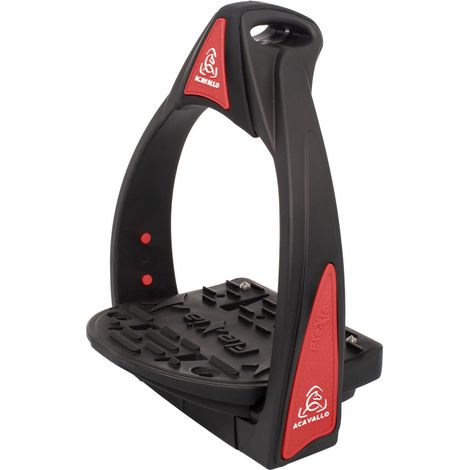 ACAVALLO Staffe Flexia panca flessibile ROSSO alluminio - silicone (1/3)