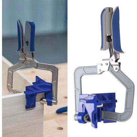serre-joint à angle droit de 90 degrés, outil de menuiserie, serre-joint à angle droit pour armoire, perceuse de fixation d'angle (1/5)