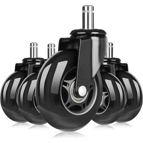 Roulettes de Rechange - FOLAYA - Lot de 5 - 11 mm x 22 mm - Compatibles avec tous les sols - Charge max 180 kg (1/4)