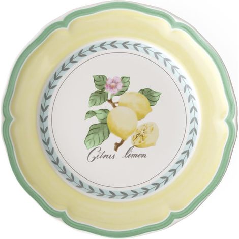 Assiette à Dessert Porcelaine Jaune 22 x 23 x 7 cm (1/3)