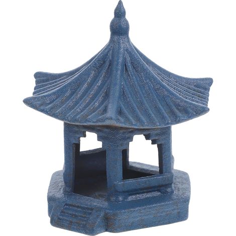 Pavillon Hexagonal D coratif en R sine Vert Fonc Ornement (1/5)