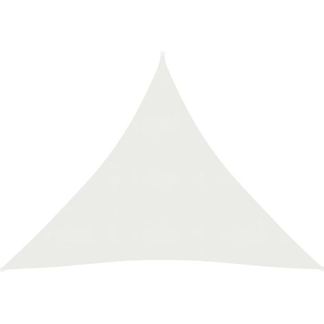 Voile toile d'ombrage parasol 160 g/m² 4,5 x 4,5 x 4,5 m PEHD blanc
