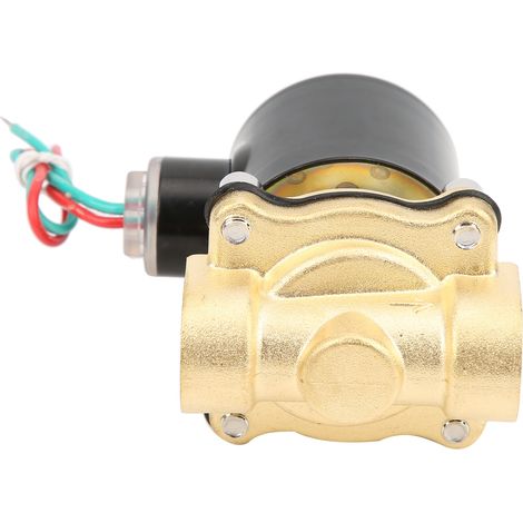 Électrovanne à pression d'eau en laiton 1/2 pouce, normalement fermée, action directe, modèle 2W-160-15 DC 24V (1/5)
