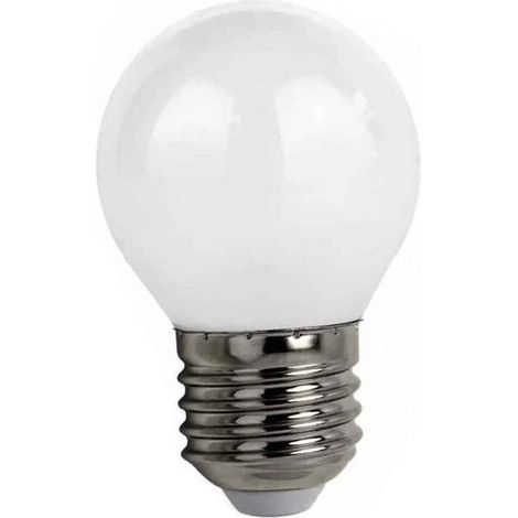 Lampadina a led filamento opaca 4 watt g45 attacco e27 sfera a luce naturale 4000k