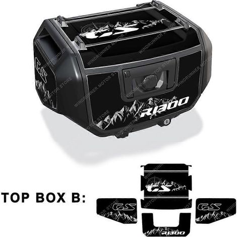 Se aplica a las pegatinas protectoras para maletas de motocicleta BMW R1300GS R 1300 GS 2023-2024 R 1300GS Trophy Option 719 Triple Black (B-medio) (1/5)