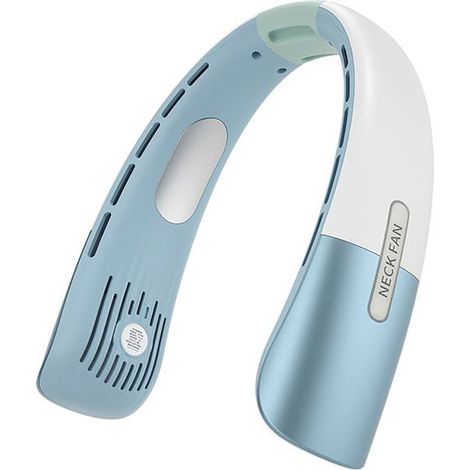 Ventilateur de cou sans pales à turbine - Affichage numérique, portable pour maison/extérieur, idéal pour paresseux ble VENTILATEUR (1/5)