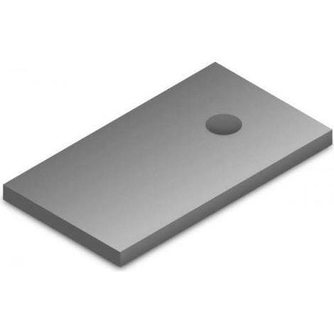 Placa adaptadora K2 Systems 2002547 aluminio 5x9 cm