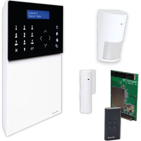 Kit Allarme Wireless Con Centrale Secur Hub 4G Sensori E App Integrata
