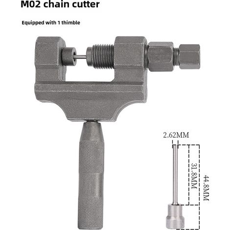 Outil de démontage de chaîne de moto, tricycle, dérouleur de chaîne universel, coupe-chaîne 420/428/530 (1 coupe-chaîne de moto M02) (1/5)