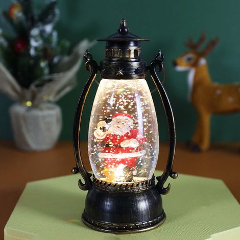 Lampe À Huile En Boule De Cristal - Veilleuse De Bureau Avec Effet Neige - Pour Décoration Intérieure Noël Halloween - 80 ml (1/3)