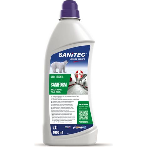 detergente ad azione igienizzante "saniform brezza polare" - 1 litro.