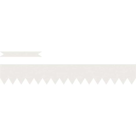 Bordure de Pelouse 50 pcs Blanc 100 x 0.05 x 20 cm