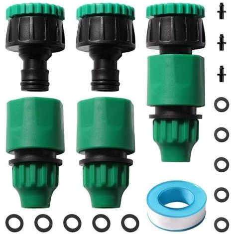 6pcs G1/2 G3/4 to 8/12mm 4/7mm Micro Irrigation Quick Connector Micro Irrigation Adapter Quick Coupling Garden Hose for Garden Irrigation System (1/5)