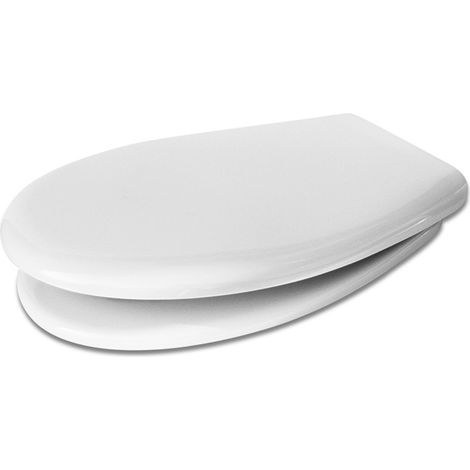 Sedile wc compatibile per sanitari Rak serie Karla in termoindurente bianco (1/4)