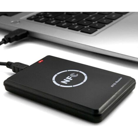 NALOOKAMIC Lecteur Enregistreur RFID NFC avec Carte 5XUID et Duplicateur Porte-Clés pour Copie Badge Clé IC (1/3)