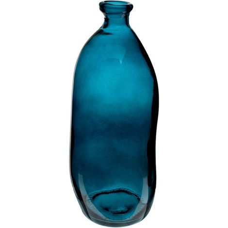 Vase Vintage en Verre "Bouteille" 51cm Orage