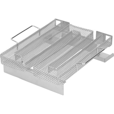 Générateur de Fumée Froide en Forme M pour Barbecue, Fumoir à Froid/Chaud avec Grille de Cuisson (1/5)