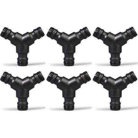 [NEVER USED] Plastic Snap on Hose Splitter (3 Way) Y Male Garden Hose Connector Y Fitting 6 Pack