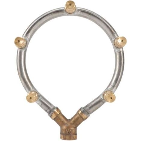 Arroseur circulaire brumisation réglable 5 têtes G1/4", pour arrosage jardin, brume fine et rafraîchissante (1/5)