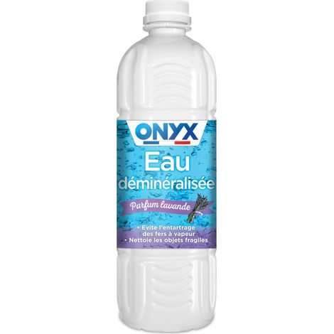 Onyx - Acqua Demineralizzata - Ferro da Stiro, Piastra a Vapore, Scollatrice di carta da parati, Auto - 100% di Ingredienti di origine naturale, Ecocert - Fabbricazione francese - 5L - Fragranza