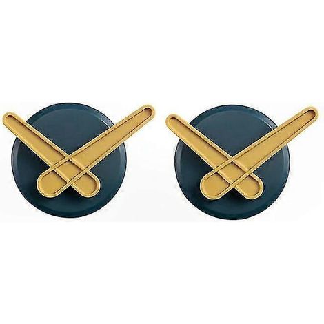 Crochets muraux adhésifs pour clés et petits objets, porte-manteau sans perçage, teinte argentée, lot de 2 pièces (1/4)