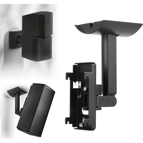 Support Mur Plafond pour Enceinte, Fixation Murale et Plafond pour Haut-parleur (1/5)