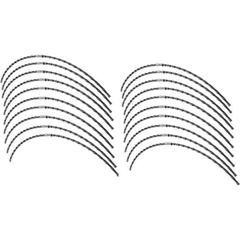 80 Pièces F016800431 Ligne de Coupe pour AFS 23-37 Coupe-Herbe Extra Fort Ligne de Bobine Débroussailleuse Fil Ligne argent noir (1/5)