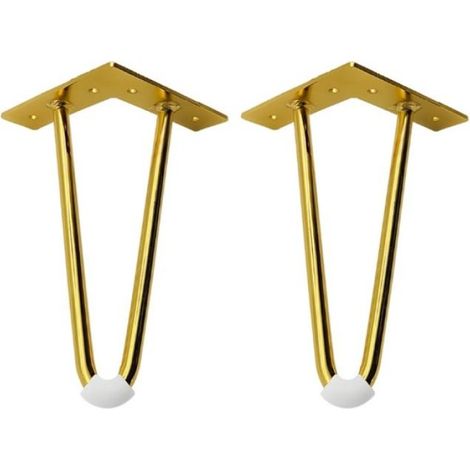 Pieds de table - Métal - U - 4 pieds amovibles - Stables - Design moderne (1/5)
