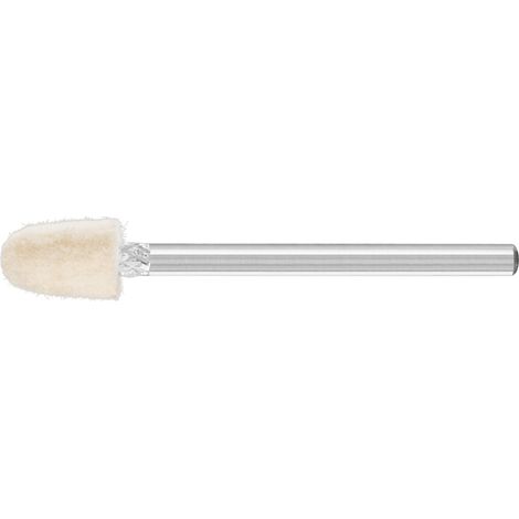 PFERD TOOLS mittelharte Filzpolierstifte Kegelform Ø 6x10mm Schaft-Ø 3 mm 10 Stk