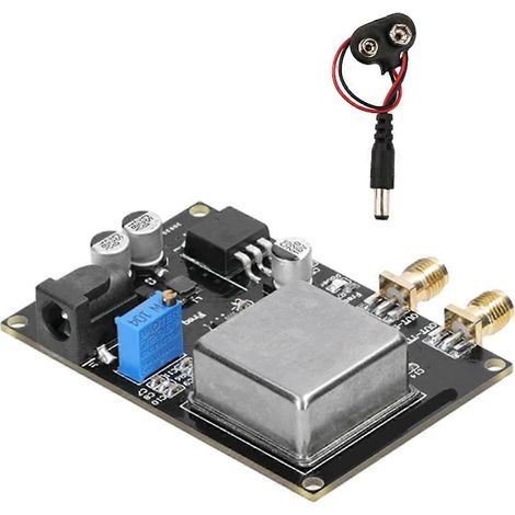 Référence de fréquence OCXO 10 MHz à température constante : onde sinusoïdale, onde carrée, ajustement de fréquence. (1/5)