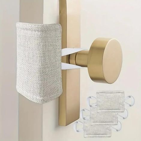 Un set composto da 3 fermaporta, ammortizzatori per porte e cuscinetti fonoassorbenti per chiudiporta viene utilizzato per ridurre il rumore di sbattimento delle porte quando si chiudono. (1/5)
