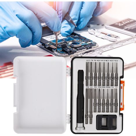 18-teiliges Telekommunikations-Schraubendreherbit-Set aus Aluminium, Präzisionswerkzeug für Instrumentenreparaturen mit Aufbewahrungsbox (1/5)