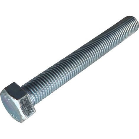 Vis métaux Tête hexagonale TH M24X180 Classe 8.8 Acier zingué (1/2)