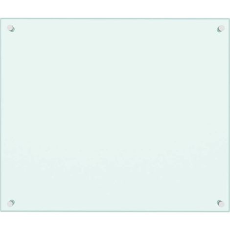 Dosseret de cuisine Blanc 70x60 cm Verre trempé (1/5)