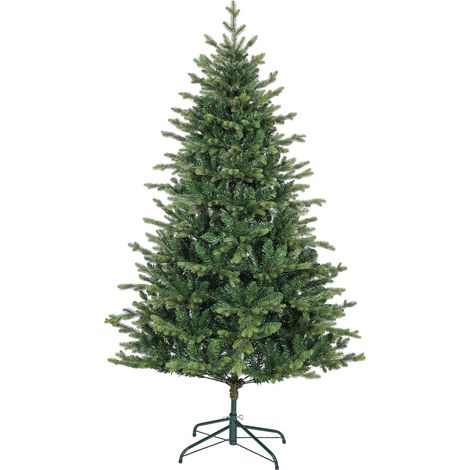 Sapin de Noël artificiel branches réalistes vert support métal montage facile (1/5)