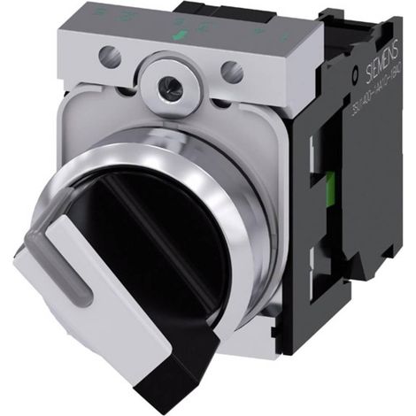 Siemens SIRIUS ACT Interruptor rotativo negro y blanco