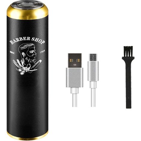 Rasoir electrique miniature pour homme rechargeable lavable de voyage tondeuse micro a foil pocket size pratique et discret