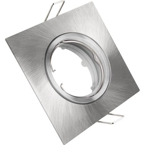 Kit d'anneaux pivotants carrés en métal nickel