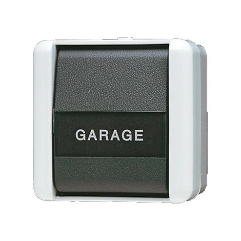 Jung Interruptor basculante, conmutador inversor universal, con campo de rotulación, IP 44, WG 800 806 NAW