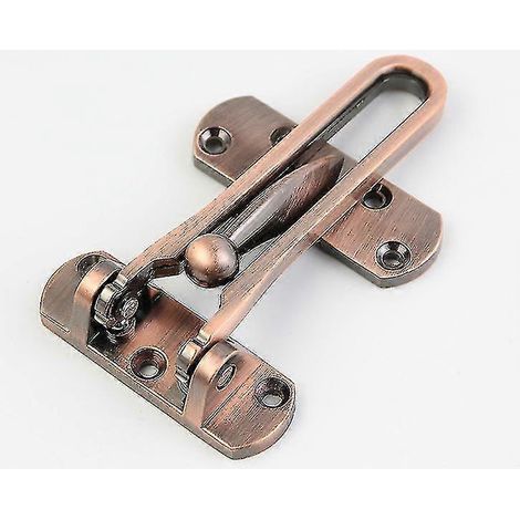 Verrou de porte à chaîne compatible avec porte d'entrée, verrou de porte avec chaîne pivotante de sécurité, nickel brossé-AquaForge (1/2)