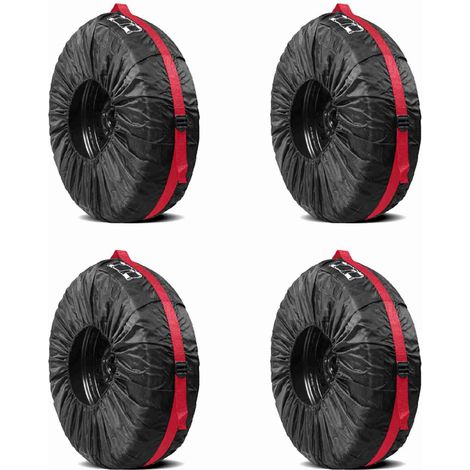 Couvre-pneus 4 pièces, housses de rechange imperméables, protection de roue robuste pour SUV, camping-car, remorques, camions, convient aux pneus de 19 à 23 pouces (1/5)