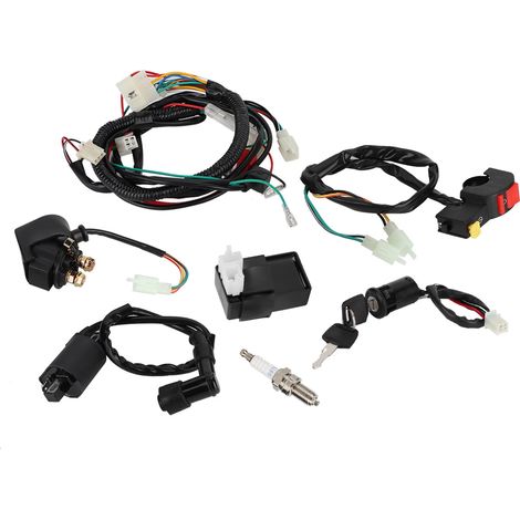 Kit faisceau électrique complet bobine solénoïde CDI relais pour quad 150cc accessoire (1/5)
