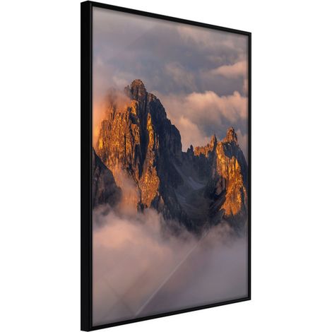 Affiche Murale Encadrée "To Reach the Clouds" 40 x 60 cm Noir