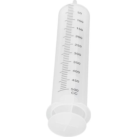 Seringue de dosage précise 500ml en polypropylène graduée pour distribution de liquides (1/5)