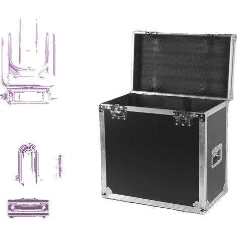Flight Case, Robustes PE-Material, EVA-Schaumstoffpolsterung, Kompatibel mit Moving Head Lights, Leicht für einfachen Transport, CE-zertifiziert (1/5)