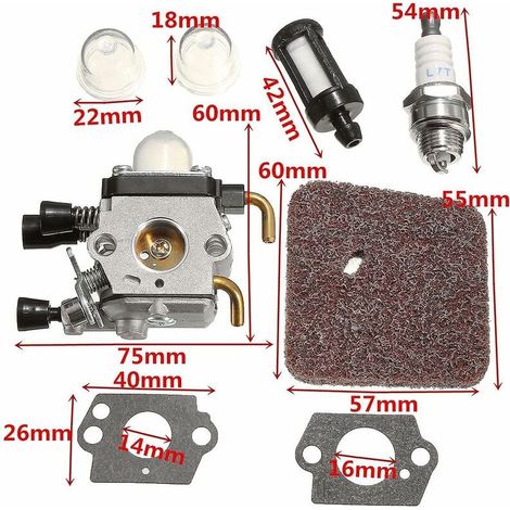 Filtro De Aire Para Carburador - Ø42 X H28 Mm - Compatible Con Desbrozadoras Y Cortacesped De Motor Termico - 1 Unidad (1/3)