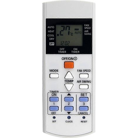 Ersatzfernbedienung A75C3623 für Panasonic Klimaanlagen A75C3716, A75C3297, A75C3623, A75C3407, KTSX003 und A75C4448 (1/5)
